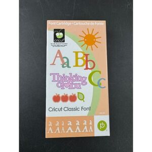 Cricut Classic Font Cartridge with Overlay and Handbook for Cricut Machines